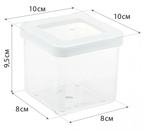 М 1291 - Ёмкость для сыпучих продуктов СТЕП 10×10×9,5 см