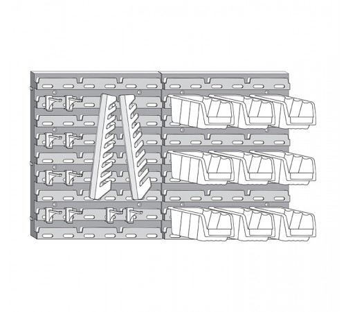 М 2981 - Органайзер настенный с лотками