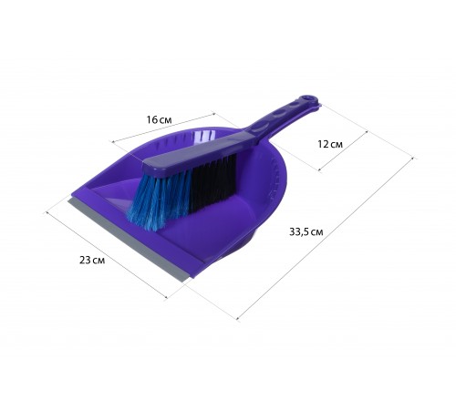 М 5173 - Щетка - сметка и совок с резинкой СТАНДАРТ