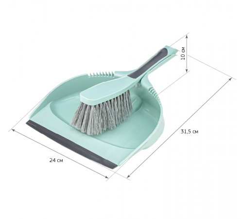 M 5176 - Щётка–смётка и совок с резинкой ДУЭТ